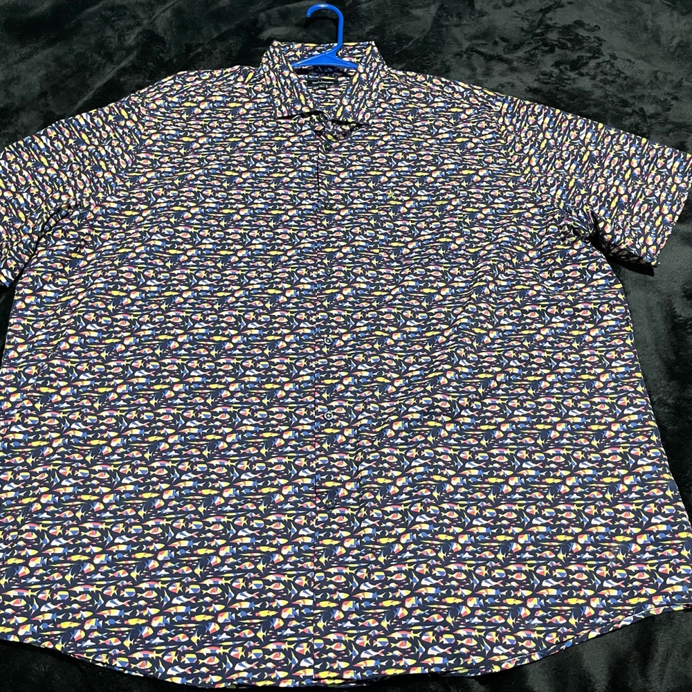 Men's Patterned Short Sleeve Shirt